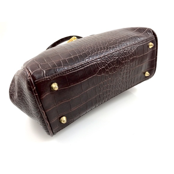 ❌SOLD❌ crocodile faux leather doctor satchel - Picture 7 of 8